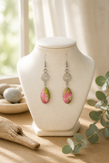 Garden Spiral Drop Earrings | Handmade Polymer Clay Jewelry